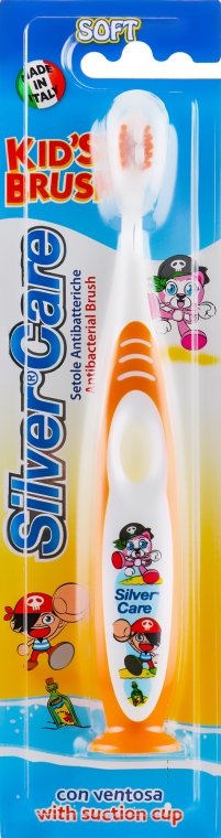 Зубна щітка для малюків "Kids Brush", помаранчева - Silver Care — фото N1