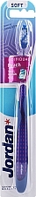Зубная щетка мягкая, фиолетовая - Jordan Individual Reach Soft — фото N1