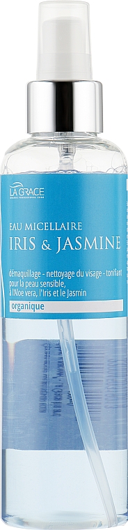 Органическая мицеллярная вода "Ирис и жасмин" - La Grace Iris and Jasmine Eau Micellaire — фото N1