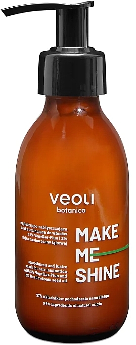 Маска-ламінатор для волосся - Veoli Botanica Make Me Shine — фото N1