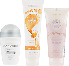 Духи, Парфюмерия, косметика Набор - Oriflame (hand/cr/100ml + foot/Cr/150ml + deo/50ml)