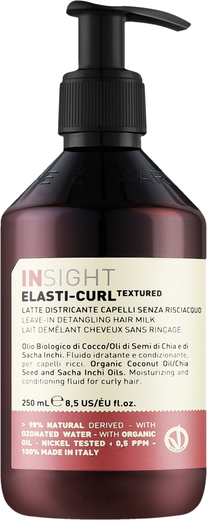 Несмываемое молочко для распутывания волос - Insight Elasti-Curl Textured Leave-In Detangling Hair Milk — фото 250ml