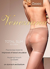 Колготки для женщин "Total Slim", 30 Den, cocco - Veneziana — фото N1