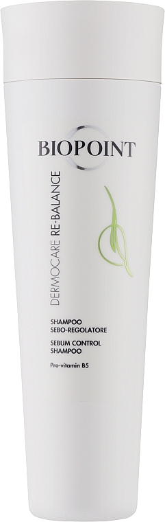 Шампунь, регулирующий секрецию кожного сала - Biopoint Dermocare Re-Balance Shampoo Sebo-Regolatore — фото N1