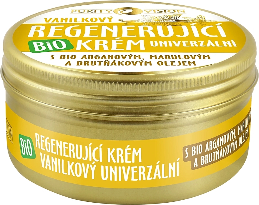 Крем для лица и тела ванильный - Purity Vision Bio Vanilla Regenerating Universal Cream — фото N1