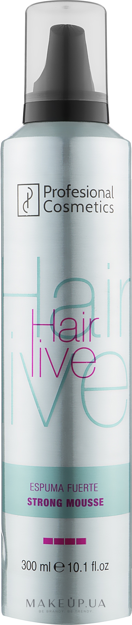 Пена для укладки волос - Profesional Cosmetics Hairlive Strong Mousse — фото 300ml