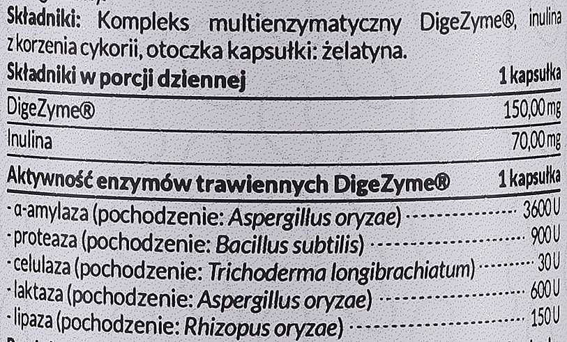 Мультиферментний комплекс із натуральним пребіотиком, 150 мг - Pharmovit Classic DigeZyme — фото N3