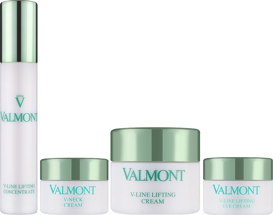 УЦЕНКА Набор - Valmont V-Line Lifting Symphony Set (f/cr/50ml + eye/cr/5ml + f/conc/30ml + neck/cr/15ml) * — фото N2