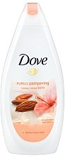 Крем-гель для душу "Мигдалеве молочко і гібіскус" - Dove Purely Pampering Almond Bath Body Cream — фото N1