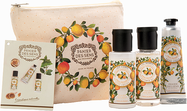 Набір "Прованс" - Panier des Sens Travel set Provence (h/cr/30ml + sh/gel/50ml + b/lot/50ml) — фото N1