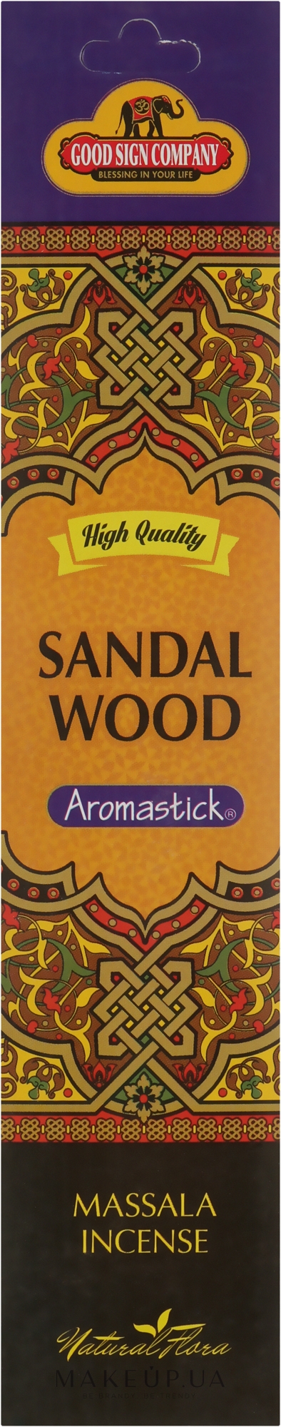 Ароматические палочки "Сандал" - Good Sign Company Sandal Wood Aromastick — фото 7шт