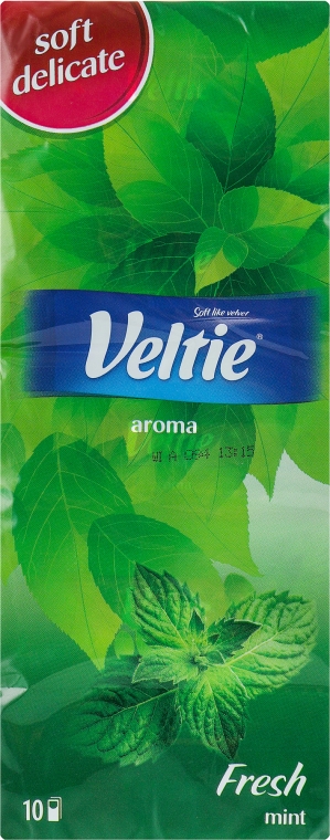 Бумажные носовые платки "Мята" - Veltie Aroma Fresh Tissues