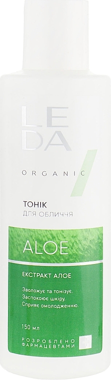 УЦІНКА Тонік для обличчя з екстрактом алое - Leda Aloe Facial Tonic * — фото N2