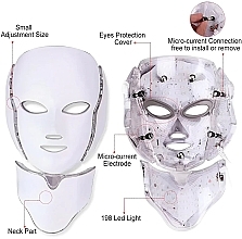 Светодиодная LED-маска для лица, 7 цветов - Eclat Skin London Limited Edition Pro 7 Colour LED Face & Neck Mask — фото N2
