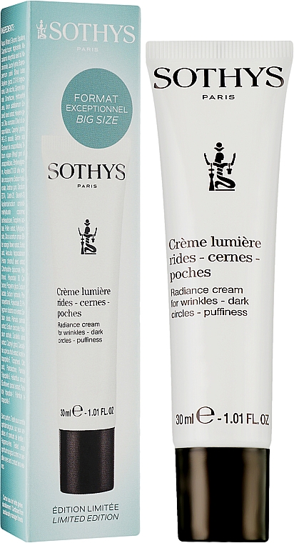 Крем для кожи вокруг глаз от морщин, темных кругов и отечности - Sothys Radiance Cream For Wrinkles Dark Circles Puffiness (туба) — фото N2