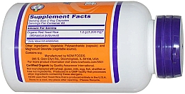 Капсулы "Красный дрожжевой рис", 600 мг - Now Foods Red Yeast Rice, 600mg — фото N3