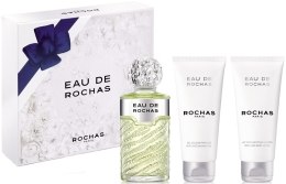 Духи, Парфюмерия, косметика Rochas Eau De Rochas - Набор (edt/100ml + b/lot/100ml+sh/gel 100ml)