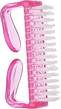 Щетка с ручкой для удаления пыли, плоская, розовая - Siller Professional — фото N1