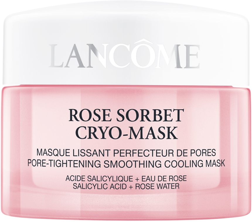 Маска для шкіри обличчя з ефектом охолодження і звуження пор - Lancome Rose Sorbet Cryo-Mask
