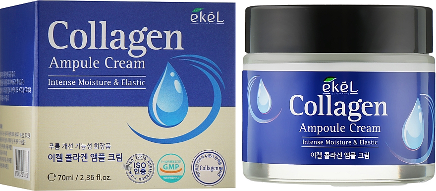 Ампульный крем для лица с коллагеном - Ekel Collagen Ampule Cream — фото N1