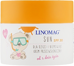 Солнцезащитный крем для детей - Linomag Sun Cream SPF 30 — фото N1