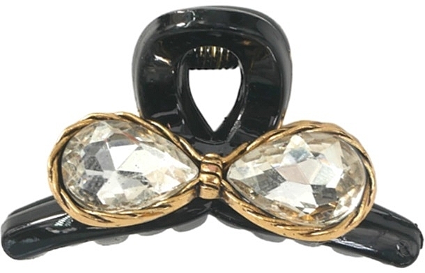 Заколка "Краб", черная бант из камней - Lolita Accessories — фото N1