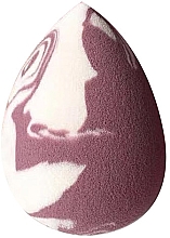 Мраморный бьюти-блендер, фиолетовый - Lewer — фото N1