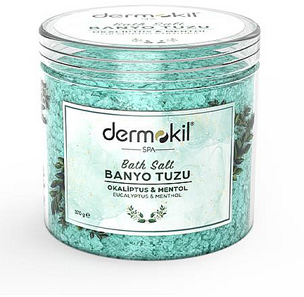 Сіль для ванн з евкаліптом і ментолом - Dermokil Bath Salt Eucalyptus Menthol — фото N1