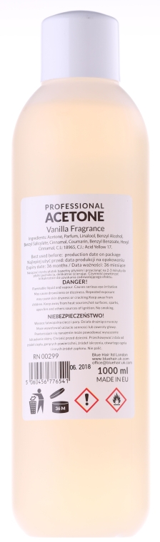 Засіб для зняття лаку "Ваніль" - Ronney Professional Acetone Vanilia — фото N4