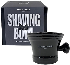 Фарфоровая чаша для бритья, черная - Men Rock Porcelain Shaving Bowl Black  — фото N2