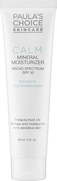 Легкий увлажняющий и успокаивающий крем SPF 30 - Paula's Choice Calm Non-Greasy Moisturiser SPF 30 — фото N1