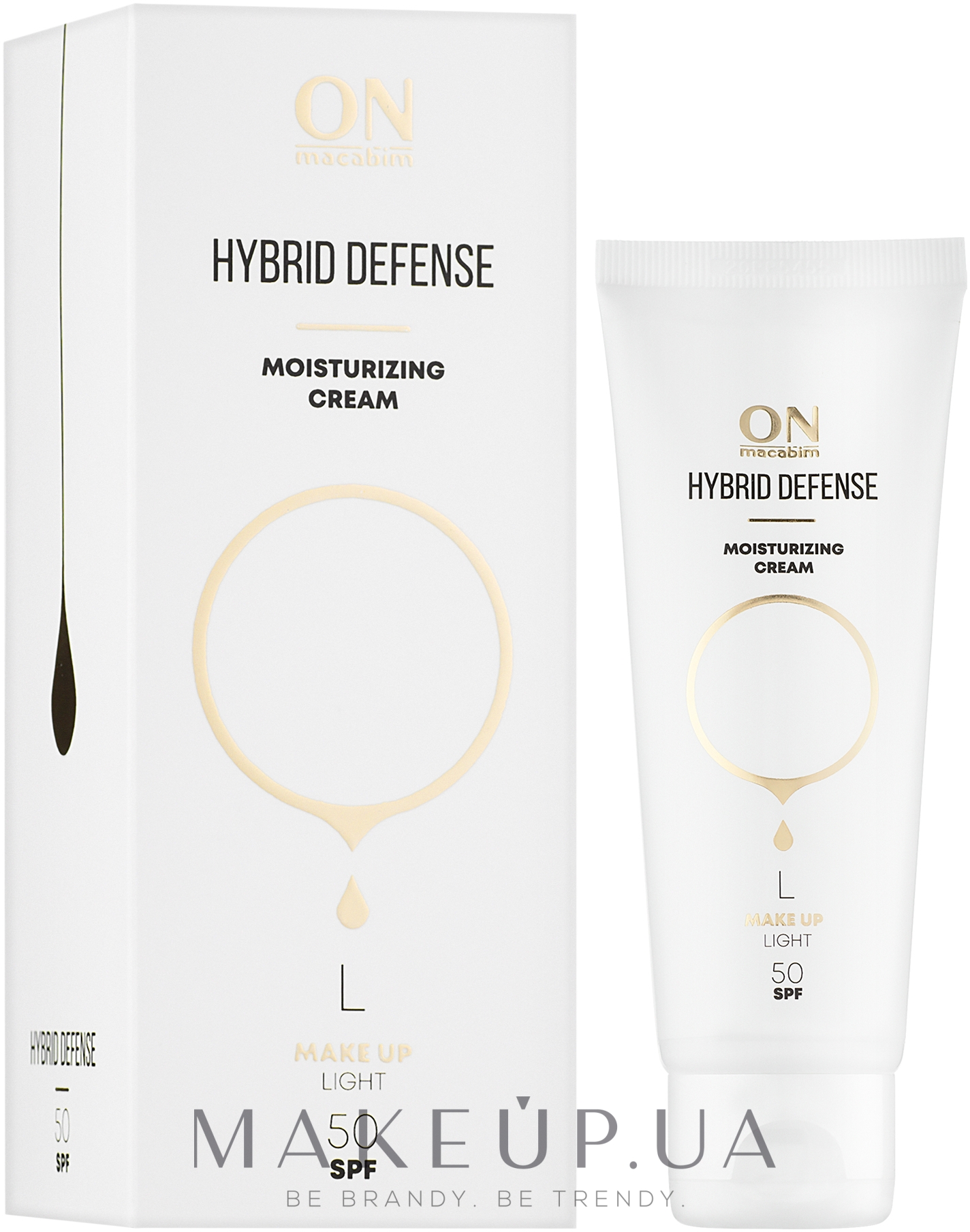 Защитный увлажняющий крем-гибрид SPF 50 - ONmacabim System Plus Hybrid Defense Moisturizing Cream — фото Light