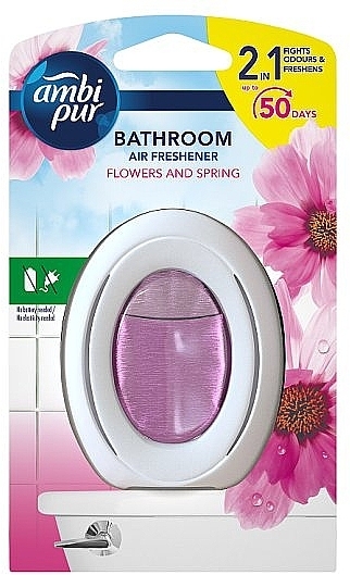 Ароматизатор для ванны "Цветы и весна" - Ambi Pur Bathroom Flowers & Spring Scent — фото N1