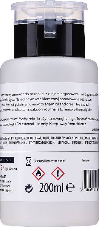 Засіб для зняття лаку з аргановою олією - KillyS Nail Polish Remover — фото N4