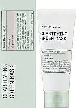Очищувальна маска з глиною та спіруліною - Logically, Skin Clarifying Green Mask — фото N2