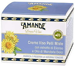 Крем для жирной и комбинированной кожи лица - L'Amande Marseille Viso Crema Pelli Miste — фото N2