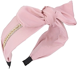 Парфумерія, косметика Обруч для волосся з бантом, рожевий - Ecarla