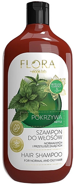 Шампунь для нормальных и жирных волос с крапивой - Vis Plantis Flora Shampoo For Normal and Oily Hair — фото N1