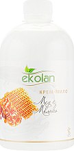 Крем-мыло "Мед-молоко" - Ekolan (сменный блок) — фото N1