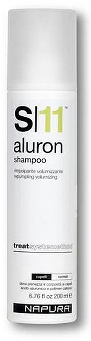 Шампунь, увеличивающий плотность и объем - Napura S11 Aluron Shampoo — фото N1