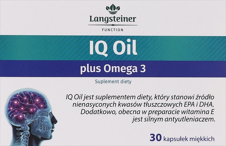 Дієтична добавка "IQ Oil + Омега 3" - Langsteiner — фото N1