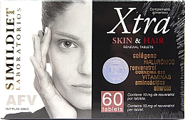 Пищевая добавка "Восстановление кожи и волос" - Simildiet Laboratorios Xtra Skin & Hair — фото N1