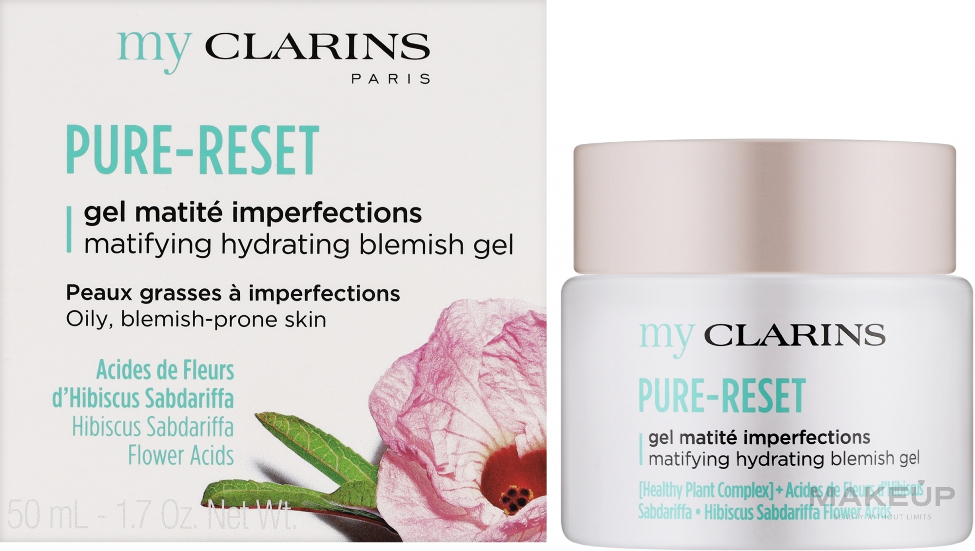 Гель для обличчя - Clarins My Clarins Pure-Reset Matifying Hydrating Blemish Gel — фото 50ml