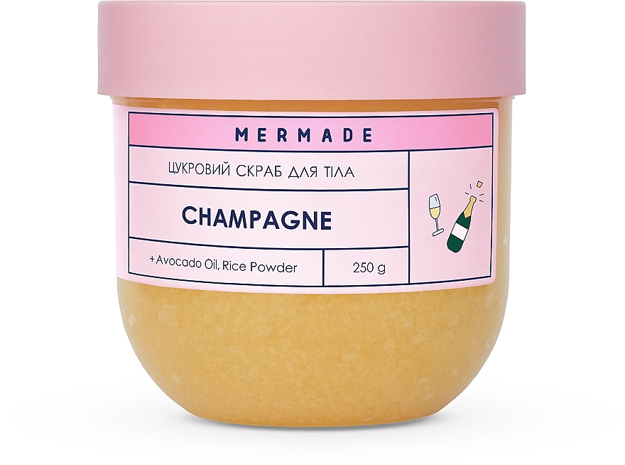 Сахарный скраб для тела - Mermade Champagne — фото N1