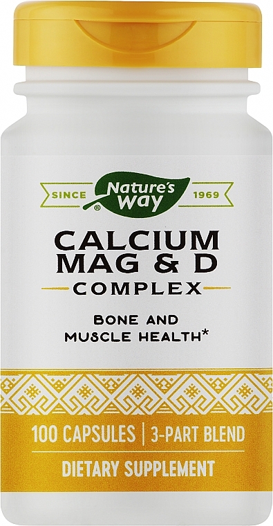 Комплекс кальция, магния и витамина D - Nature’s Way Calcium Mag & D Complex — фото N1