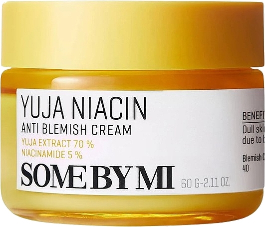Осветляющий крем для лица - Some By Mi Yuja Niacin Anti Blemish Cream — фото N1