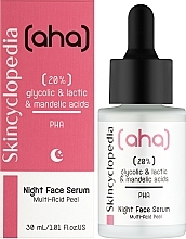 Ночная сыворотка для лица с 20% AHA- и PHA-кислотами - Skincyclopedia Night Face Serum Night Peeling With 20% AHA & PHA — фото N2