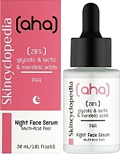 Нічна сироватка для обличчя з 20 % AHA- та PHA-кислотами - Skincyclopedia Night Face Serum Night Peeling With 20% AHA & PHA — фото N2