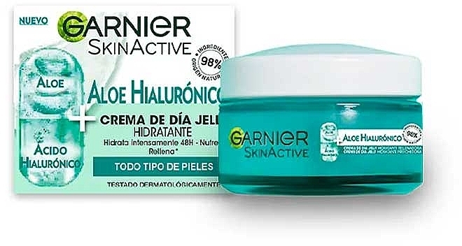 Увлажняющий гель-крем для лица - Garnier Skin Active Hyaluronic Aloe Moisturizing Jelly Day Cream — фото N1