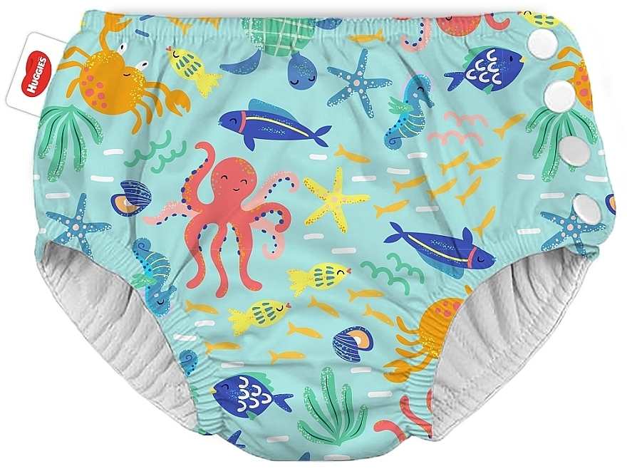 Многоразовые подгузники-трусики для плавания "Little Swimmers Under Sea" 5-6 (13 + кг), 1 шт. - Huggies — фото N3